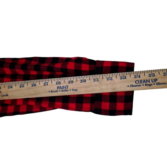 J Crew Red Black Buffalo Plaid Flannel Button Down Shirt Womens M - Picture 5 of 8